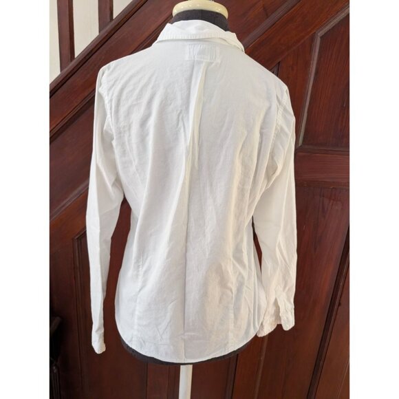 Abercrombie & Fitch Co. White Cotton Button-Up Shirt M - Picture 3 of 6